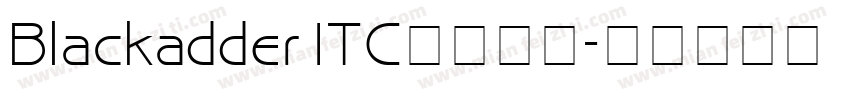 Blackadder ITC字体下载字体转换